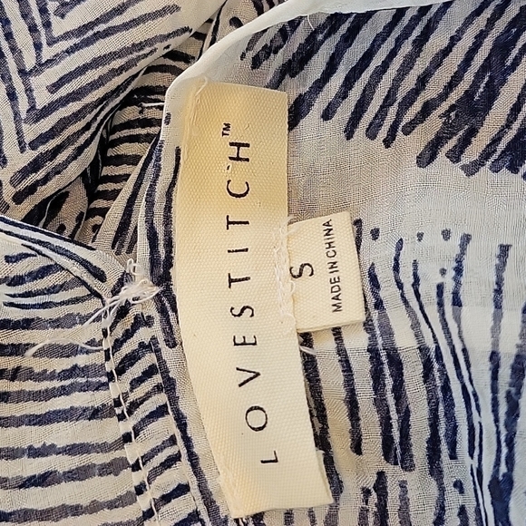 Lovestitch tropical blue and white maxi dress in size small. - Picture 10 of 10